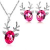 Reindeer Necklace-Earring Set