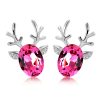 714-rein-deer-earring-rose-silver