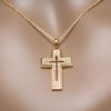YellowGoldCross-Hanging