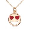 Smiley Emoji Necklace-Gold