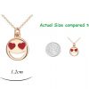 Smiley Emoji Necklace-Gold-n22883-Size