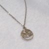 Smiley Emoji Necklace-Silver-n22884-back